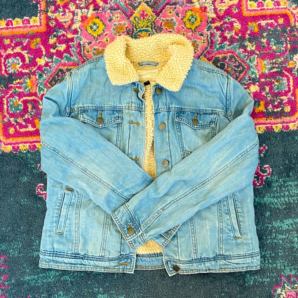 Sherpa lined jean jacket